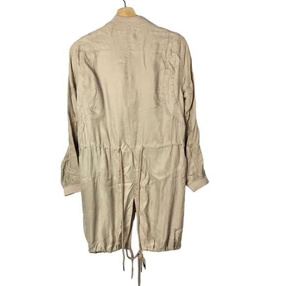 Blank NYC Dusty Pink Tencel Bomber Parka Jacket XS - Picture 3 of 6